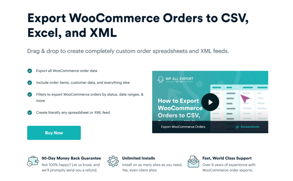 Export WooCommerce Orders using WP All Export